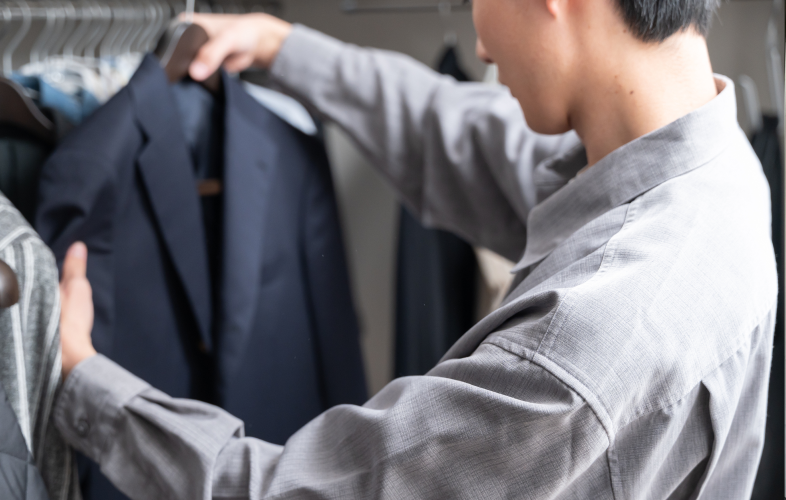 来店して試着&レンタル