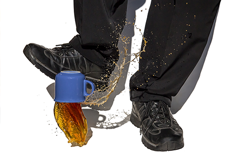 写真：飲み物をこぼしてしまった場合